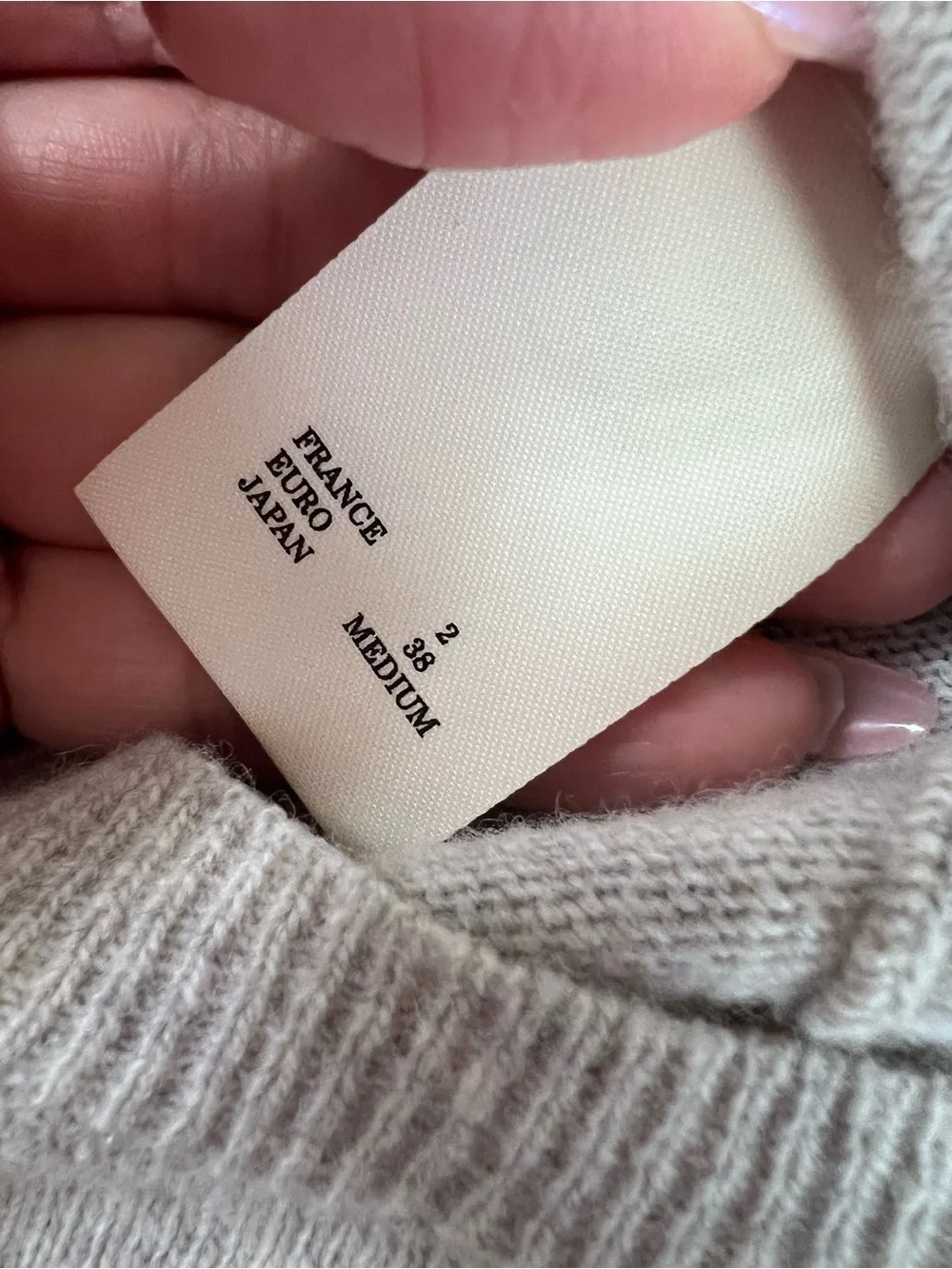 Pont De Chalons Wool Sweater Women’s Small / Medium 6-8 Japan Gray Pullover B17